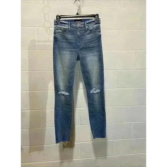 OAT New York/Black Orchid Women's Jeans BUNDLE 25 Distressed Raw Hem Stylish NEW - Picture 9 of 14